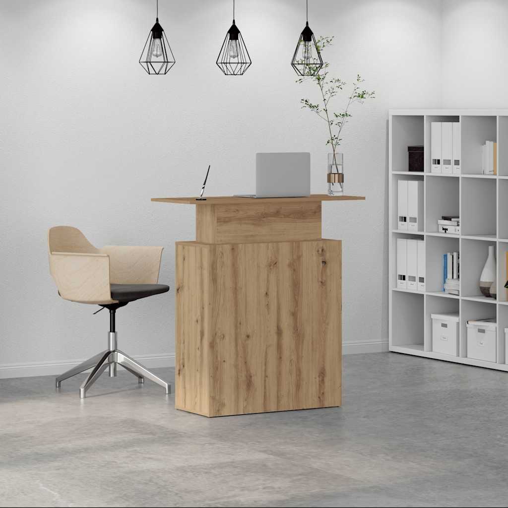 Empfangstheke Artisan-Eiche 100x40x104 cm Holzwerkstoff – Bild 3